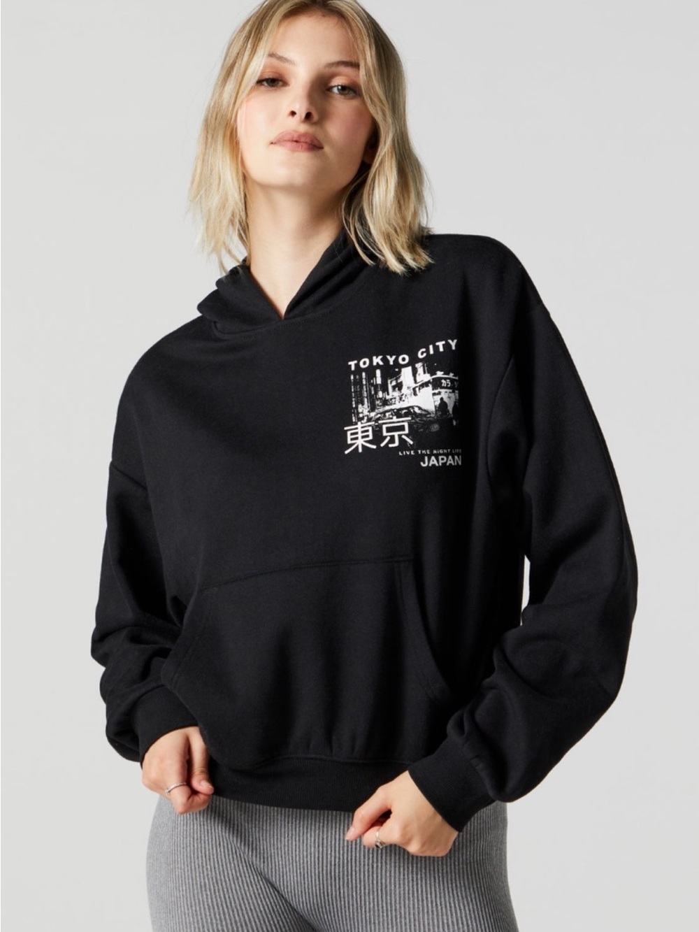 ☀️ Refuge ☀️ cropped graphic hoodie